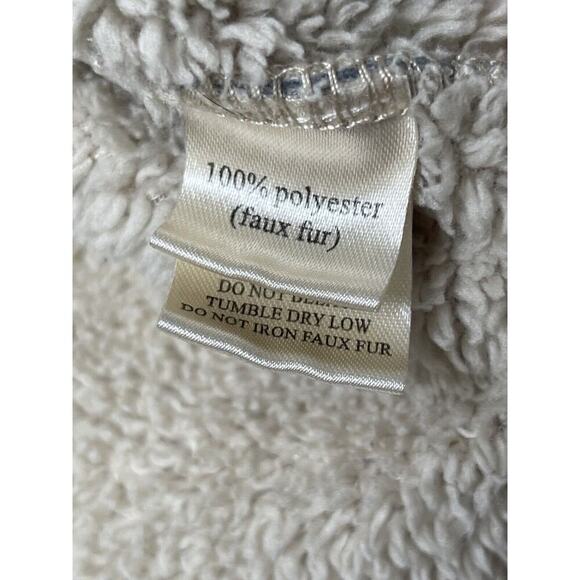 Anthropologie Dylon Sweatshirt Women’s Size large Sweater Pullover Gray Cozy Fur - Picture 5 of 6